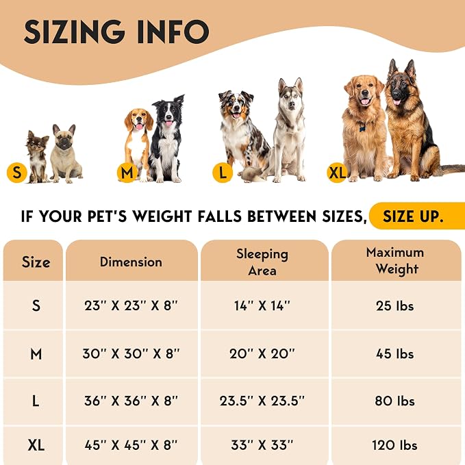 PetJett XL Dog Beds for Large Sized Dog - 45'' Extra Large Dog Bed, Washable Dog Bed - Anti-Slip Super Soft Round Donut Bed, Fluffy Faux Fur Anti-Anxiety Premium Comfort Pet Bed, Fits Dogs upto 120lbs