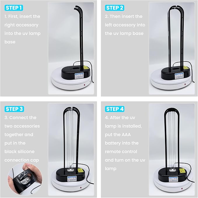 2 Pack UV Light Sanitizer, Ultraviolet Lamp