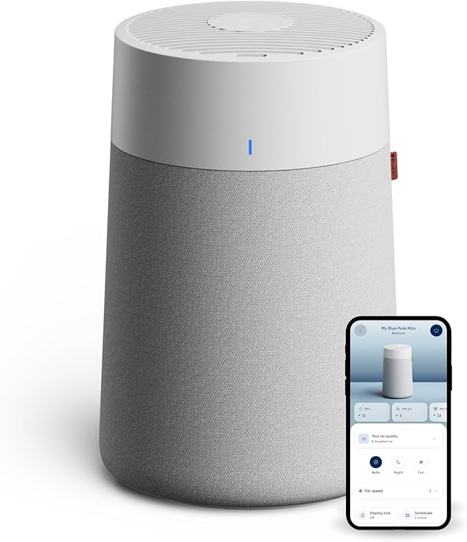 BLUEAIR Air Purifier for Small Room, Cleans 926 sqft in one hour, HEPASilent