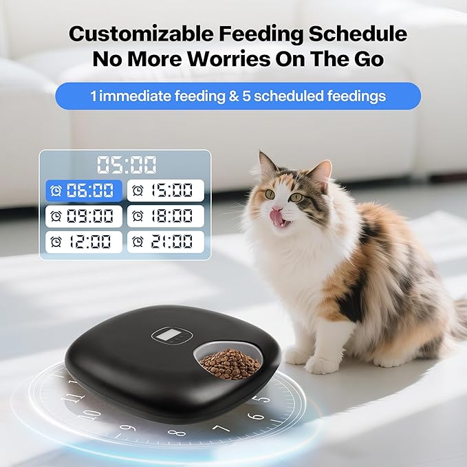PetPrime 6-Meal Automatic Cat Feeder