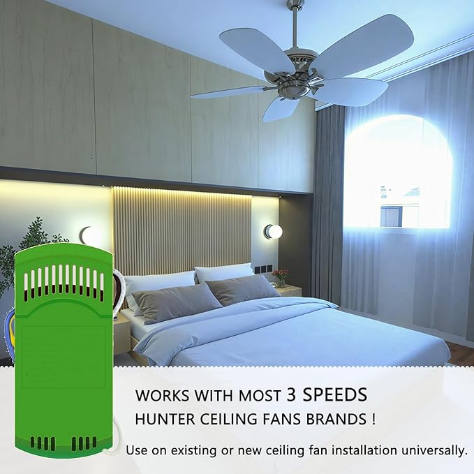 Receiver for 3 Speed AC Ceiling Fan Remote, Compatible
