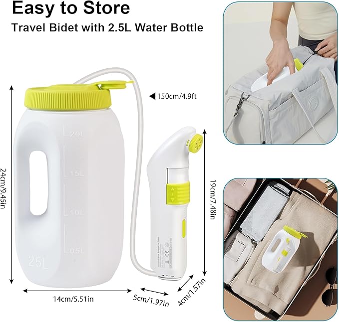 Portable Bidet for Travel,Handheld Electric Bidet Sprayer
