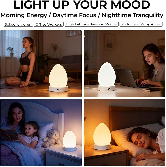Bright lamp,Sunlight Lamp 20000 Lux with Remote Control, 3 Color Temperature & 5 Brightness Level & Timer,12V 2A Adapter,Daylight Lamp for Home, Office,Happy Life, Decoration