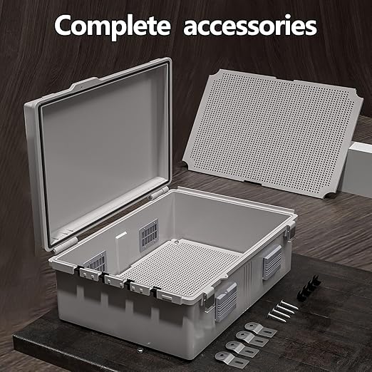 Electrical Junction Box, Ventilated Design, Cable Grommets, Indoor/Outdoor Use