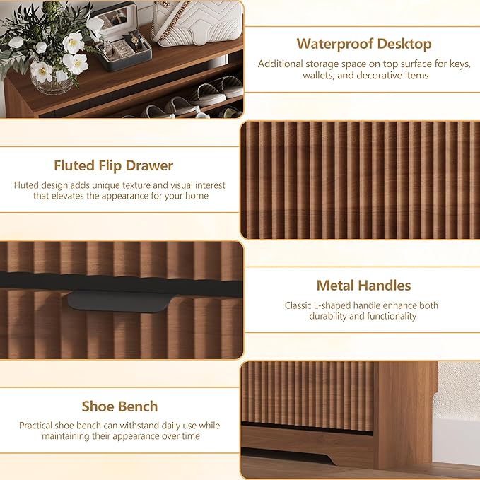 Shoe Cabinet Storage for Entryway