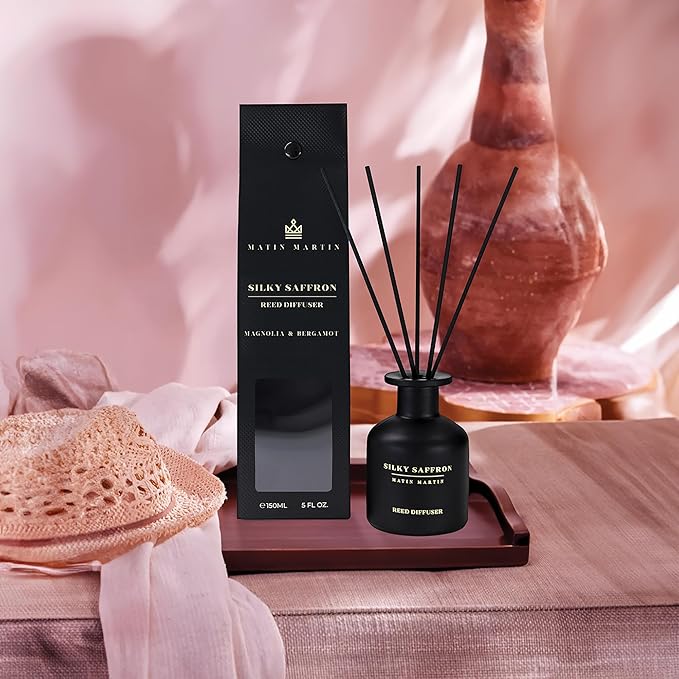 Matin Martin Silky Saffron Reed Diffuser 5 oz