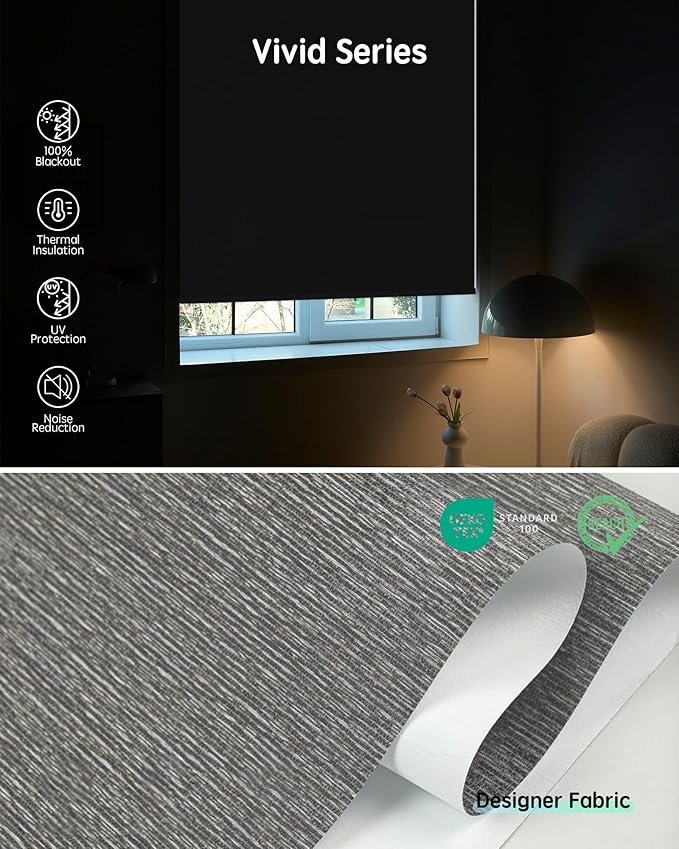 Yoolax Motorized Blinds with Remote, Smart Blinds