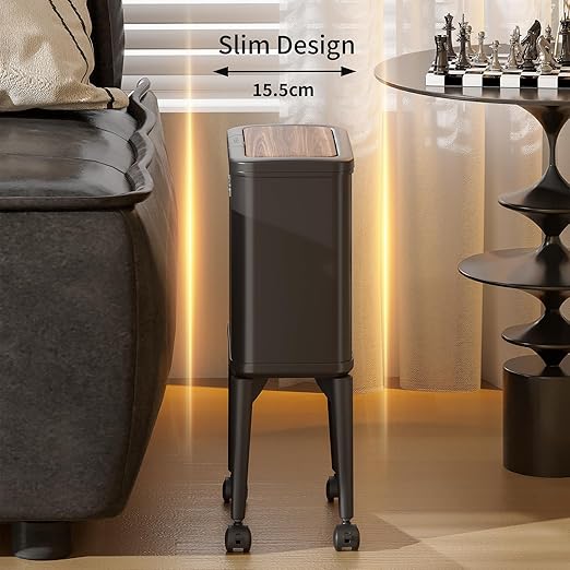 MRBIN Metal Slim Bathroom Trash Can