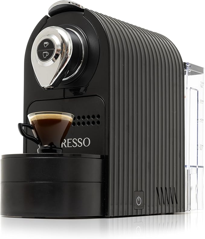 Mixpresso Black Espresso Coffee Machine – Compact 1400W Single Serve Coffee