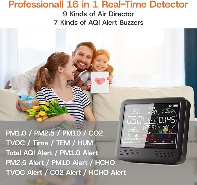16-in-1 Indoor Air Quality Monitor