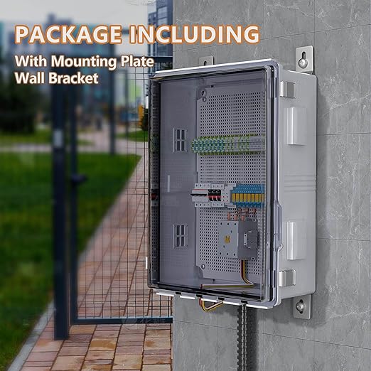 ABS Electrical Junction Box, Ventilated Design, Cable Grommets, IP65 Waterproof