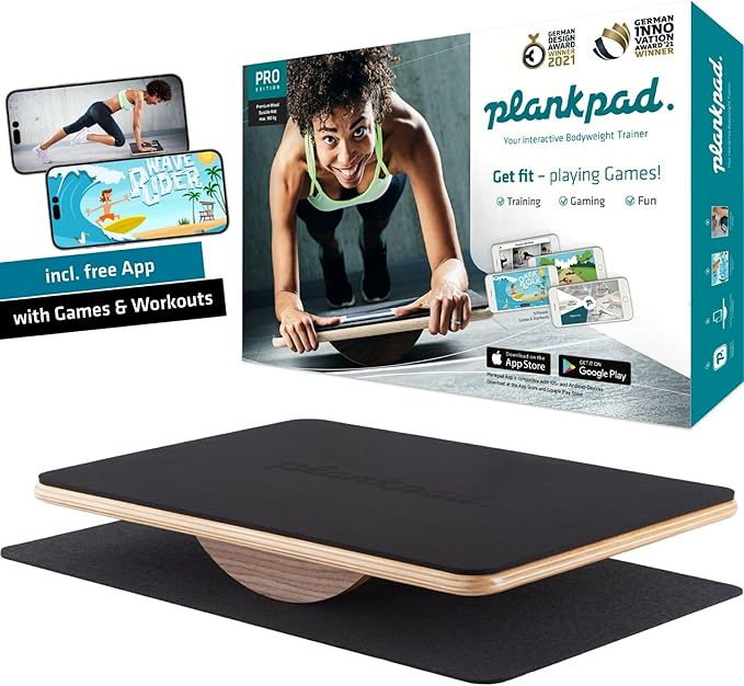 Plankpad PRO Get fit Playing Games & Workouts; Plank & Balance Board