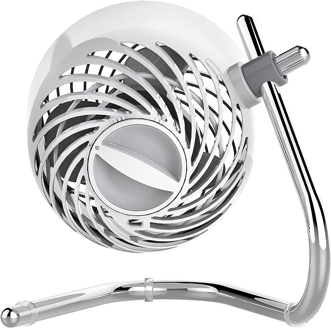Vornado Pivot Personal Air Circulator, Desk Fan, Ice White