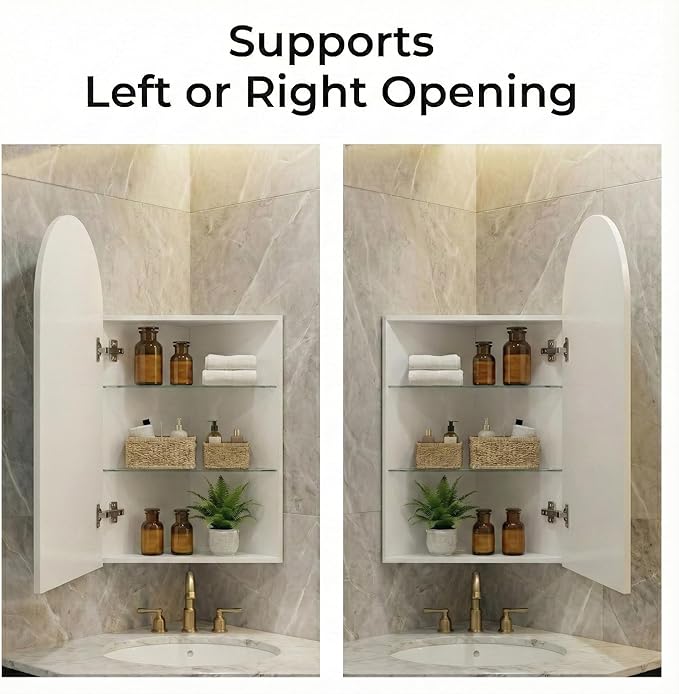 LED Corner Medicine Cabinet