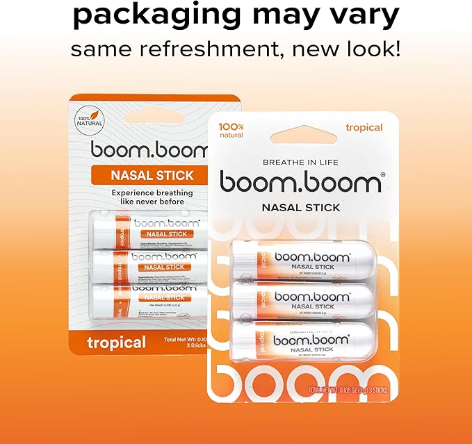 BoomBoom Nasal Stick | Vapor Flow Technology | Cool Refreshing Sensation |