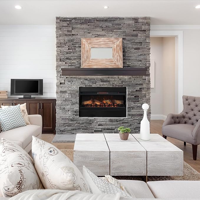 ClassicFlame 42" 3D Infrared Quartz Electric Fireplace Insert
