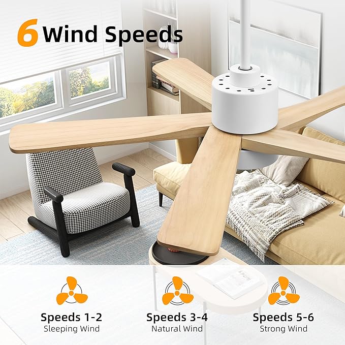 WINGBO 48 Inch DC Ceiling Fan