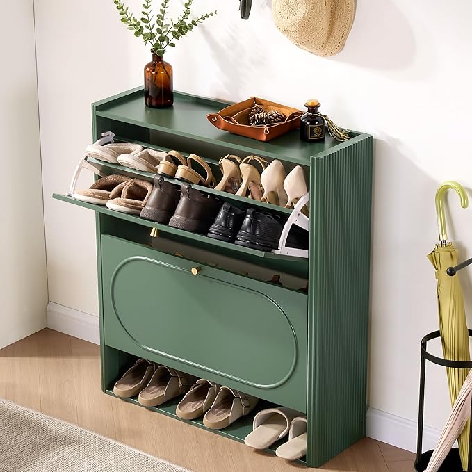 Shoe Storage Cabinet Entryway, Narrow Shoe Cabinet