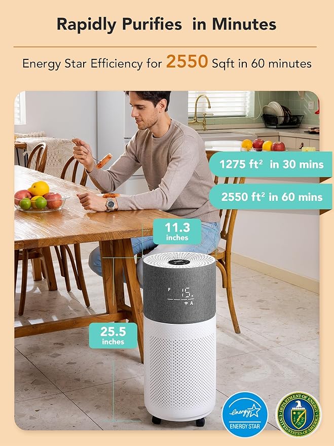 CleanForce Rainbow H13 True HEPA Air Purifier