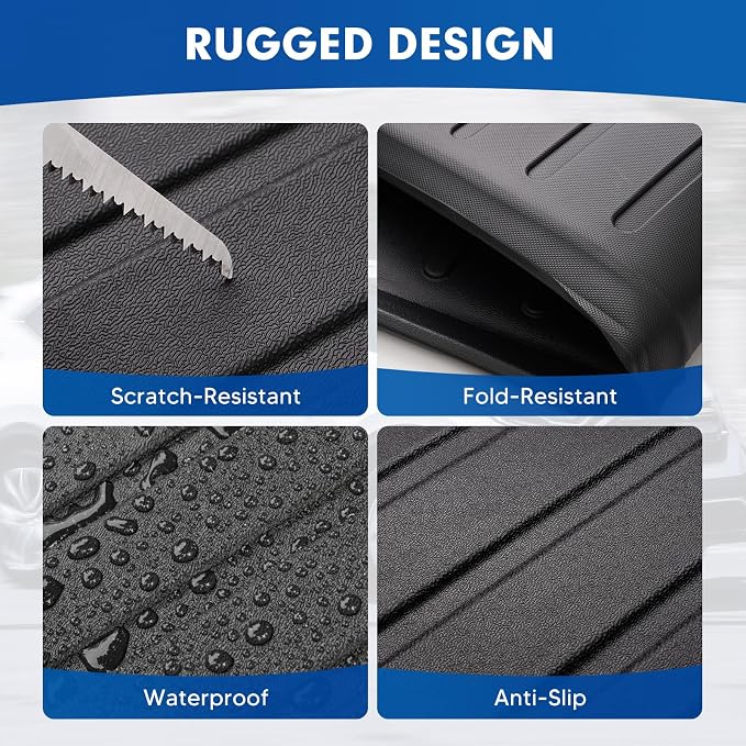 Mixsuper Cargo Liner for Nissan Kicks S 2018-2024, Cargo Mat Backrest Mat for Kicks S, All Weather Trunk Mat Backrest Mat TPE Back Seat Cover Protector for Nissan Accessories