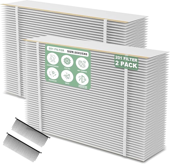 (2 Pack)201 Replacement Furnace Filter Compatible