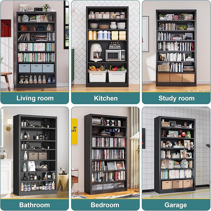 6-Tier Adjustable Steel Garage Storage Shelf
