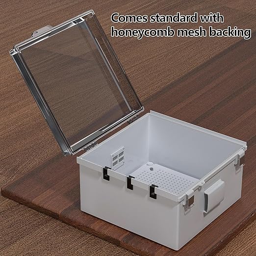 ABS Electrical Junction Box, Ventilated Design, Cable Grommets, IP65 Waterproof