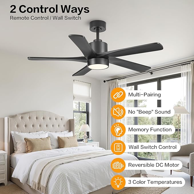 WINGBO 48 Inch DC Ceiling Fan