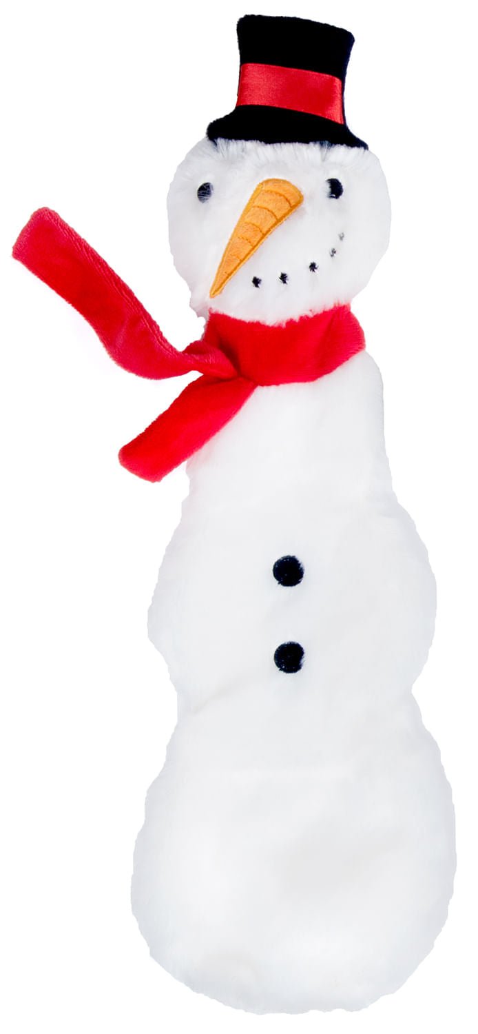 Jeffers Pet Christmas Characters Unstuffed Plush Squeaker Dog Toys, 12"L