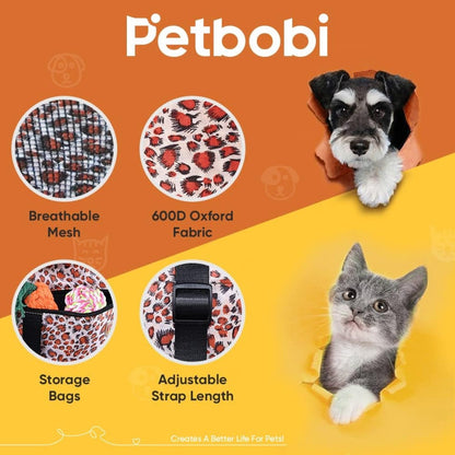 Small Dog Car Seat, Dog Car Booster Seat For Small Medium Dogs Foldable Front Seat Safety With Sturdy PVC Tube Frame, Breathable Mesh