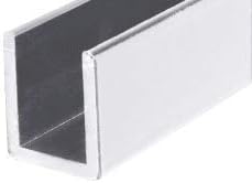 Brixwell SDCD38BA-CCP24-XCP10 Brite Anodized 3/8" Fixed Panel Shower Door Deep