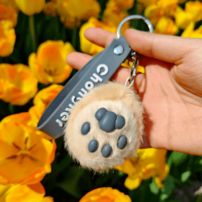 Cat Paw Keychain – Fluffy Cute Charm for Girls & Bags