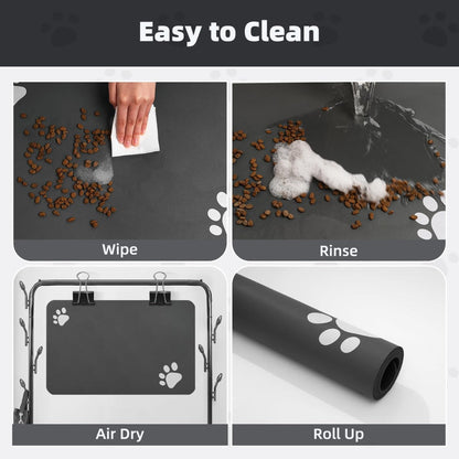 Pet Feeding Mat-Absorbent Dog Mat For Food And Water Bowl No Stains Easy Clean Dog Food Mat-Quick Dry Water Dispenser Puppy Supplies Accessories