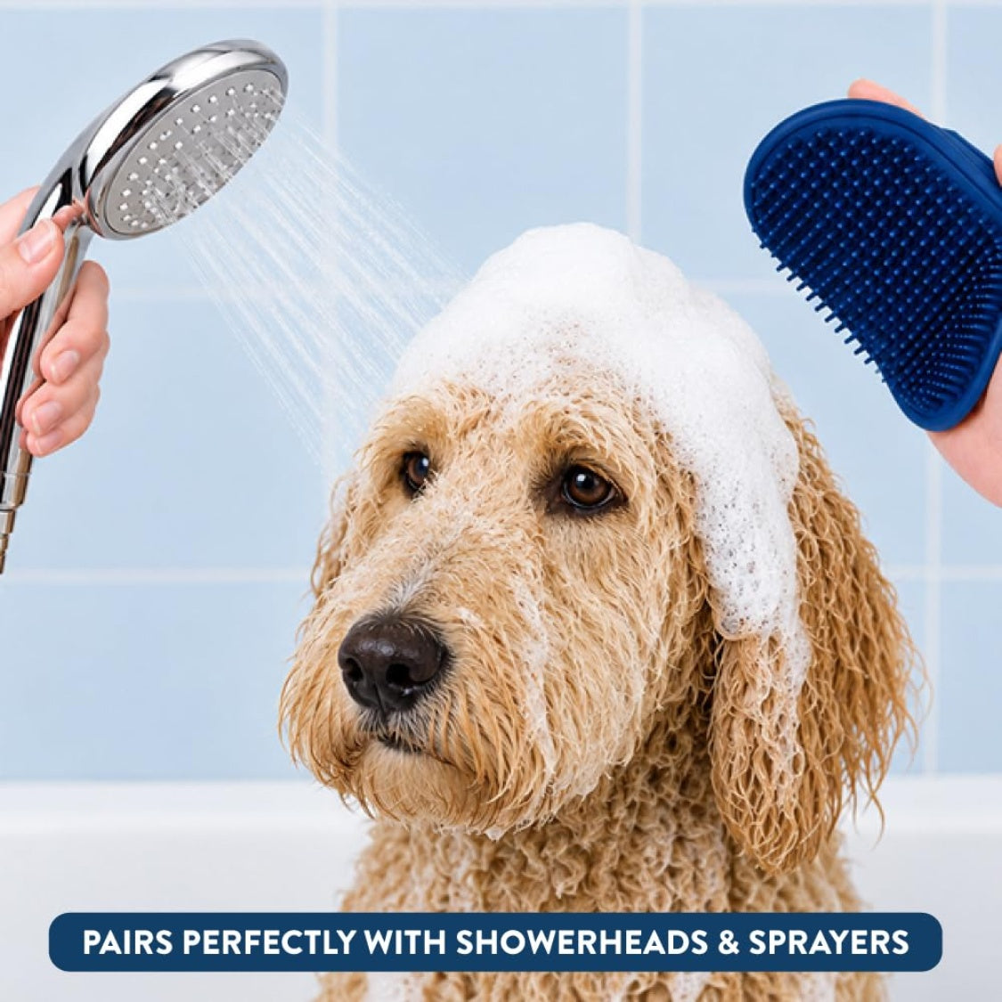 Dog Shampoo Brush Pet Grooming Bath Supplies For Dogs And Cats Bath Brush For Long Short Hair