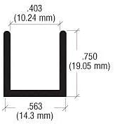 Brixwell SDCD38BGA-CCP48-XCP50 Brite Gold Anodized 3/8" Fixed Panel Shower Door