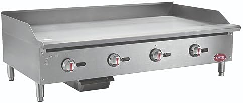 Kratos 48" Wide Commercial Countertop Griddle, Gas Hot Plate