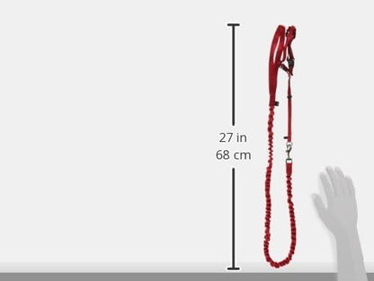 PetSafe Come With Me Kitty Harness and Bungee Leash, Harness for Cats, Medium, Red/Cranberry, Model:CWMK-M-RED | Adjustable 2-Point Fit Applies Gentle Pressure to Shoulders, Not Neck, for Small & Average Cats with 10.5 in - 14 in Girth