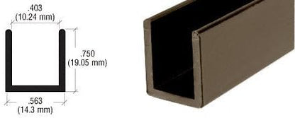 Brixwell SDCD380RB-XCP50 Oil Rubbed Bronze 3/8" Fixed Panel Shower Door Deep