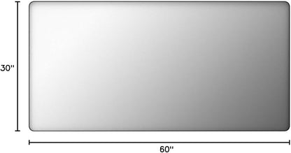 LOAAO 60X30 Inch Black Metal Framed Bathroom Mirror