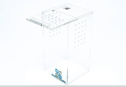 Acrylic Terrarium – Magnetic Mini & Nano Enclosures for Reptiles, Amphibians, Invertebrates, Tarantulas, Scorpions, Frogs, Geckos & Exotic Pets (3 x 3 x 6 inches, 0.23 Gallon)