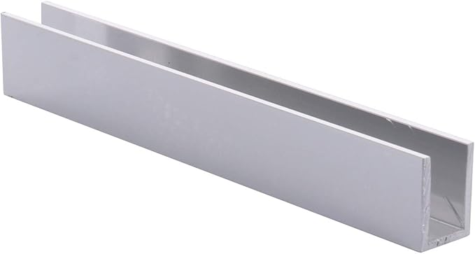 Brixwell SDCD38BA-CCP36-XCP5 Brite Anodized 3/8" Fixed Panel Shower Door Deep