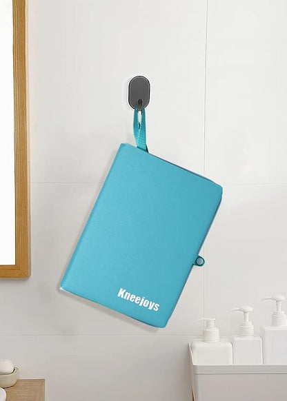 Kneejoys Kneeling Pad for Women & Men - Bath & Garden Kneeler, Knee Cushion for Baby Bathing & Yoga (Turquoise Blue)