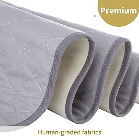 CoolShields Washable Pee Pads for Dogs, 18'' x 24'', Grey, 4 Pack | Ultra-Absorbent Reusable Waterproof Puppy Pad for Crates, Playpens, Carpets, and Floors—Ideal for Dogs, Cats, and Small Pets