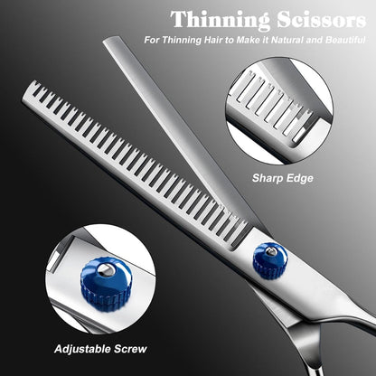 Professional 4 In 1 Dog  Cat Grooming Scissors Kit With Safety Round Tips,Sharp