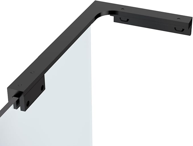 Shower Glass Support Bar, Both Sides Available, Frameless Bathroom Glass Clamp