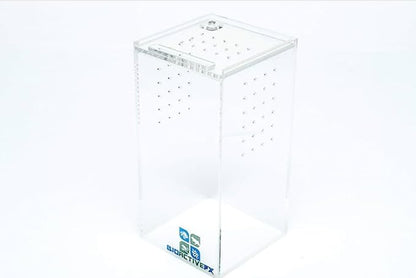 Acrylic Terrarium – Magnetic Mini & Nano Enclosures for Reptiles, Amphibians, Invertebrates, Tarantulas, Scorpions, Frogs, Geckos & Exotic Pets (3 x 3 x 6 inches, 0.23 Gallon)