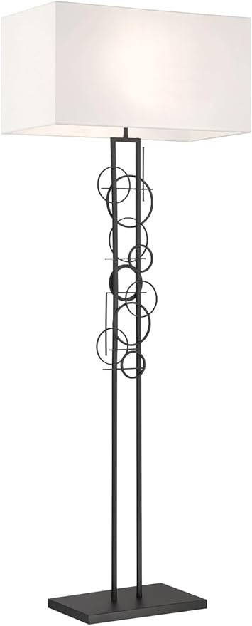 GEORGE KOVACS P5137-066 Tempo Two Light Floor Lamp, Sand Coal