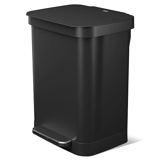 Glad Stainless Steel Step Trash Can, Series 2
