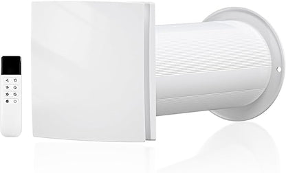 LINGGONGAIR Room Ventilation Fan 4-inch 5W EC Motor, Two-Way Wall Exhaust Fan