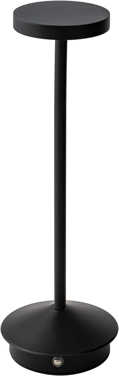 Orbit LED Cordless USB-C Re-Chargeable Desk Lamp, 5200mAh Battery Operated with 3 Color Temperature 2700K-3000K-3500K and Fingertip Touch On/Off Plus Dimming in Black